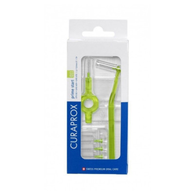 Curaprox Prime Start 011 Μεσοδόντια Βουρτσάκια Λαχανί