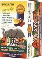 NATURES PLUS ANIMAL PARADE ASSORTED 90 TABS