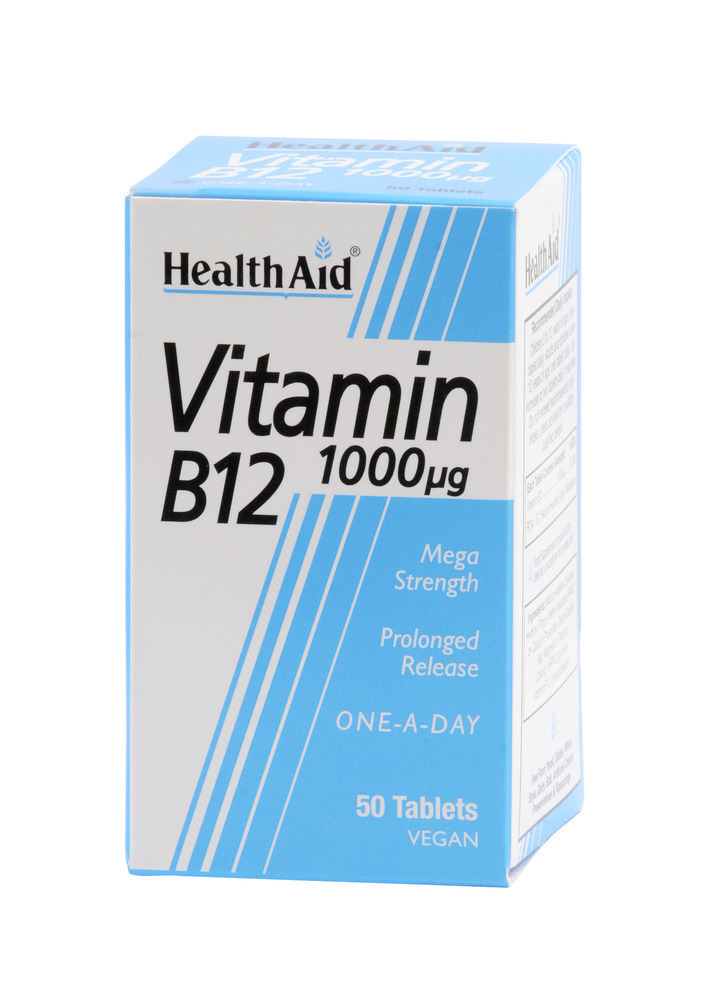HEALTH AID VITAMIN B12 1000MG 50TAB