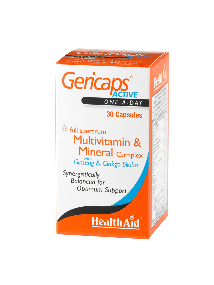 HEALTH AID GERIC.ACTIVE MULT&GINS&GIN 30CAPS