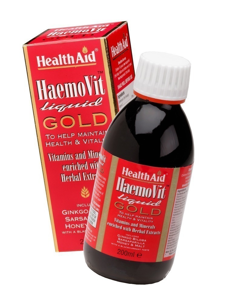 HEALTH AID HAEMOVIT LIQUID GOLD 200ML