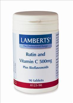 LAMBERTS RUTIN & VIT C 500 & BIOFLAVON 90 CAPS