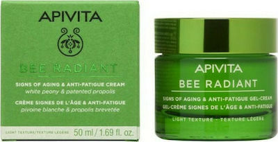 APIVITA Bee Radiant Κρέμα-Gel για Σημάδια Γήρανσης & Ξεκούραστη Όψη Ελαφριάς Υφής - 50ml