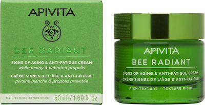 APIVITA Bee Radiant Κρέμα για Σημάδια Γήρανσης & Ξεκούραστη Όψη Πλούσιας Υφής - 50ml